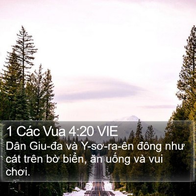 1 Các Vua 4:20 VIE Bible Verse Image