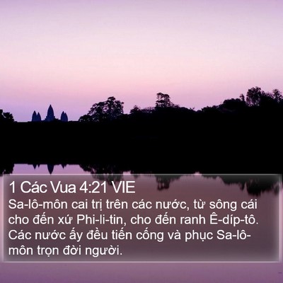 1 Các Vua 4:21 VIE Bible Verse Image