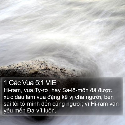 1 Các Vua 5:1 VIE Bible Verse Image