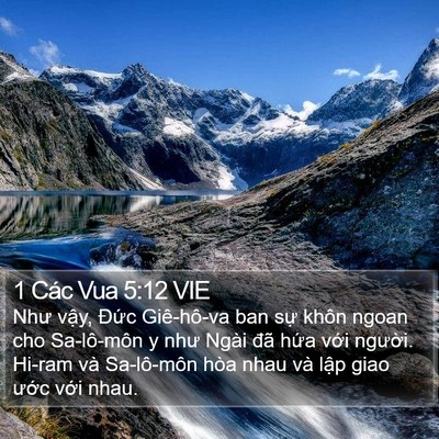1 Các Vua 5:12 VIE Bible Verse Image