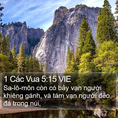 1 Các Vua 5:15 VIE Bible Verse Image
