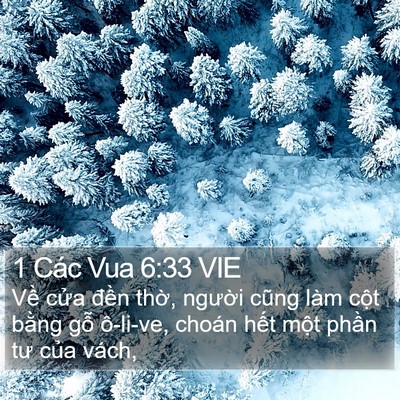 1 Các Vua 6:33 VIE Bible Verse Image