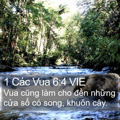 1 Các Vua 6:4 VIE Bible Verse Image