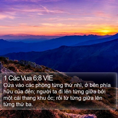 1 Các Vua 6:8 VIE Bible Verse Image