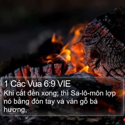 1 Các Vua 6:9 VIE Bible Verse Image