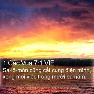 1 Các Vua 7:1 VIE Bible Verse Image