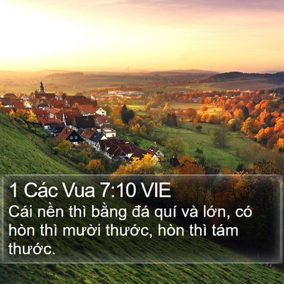 1 Các Vua 7:10 VIE Bible Verse Image