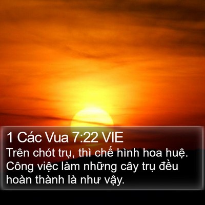 1 Các Vua 7:22 VIE Bible Verse Image