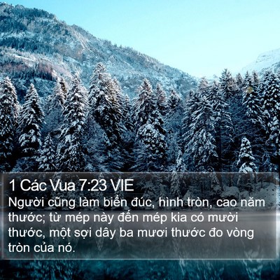 1 Các Vua 7:23 VIE Bible Verse Image