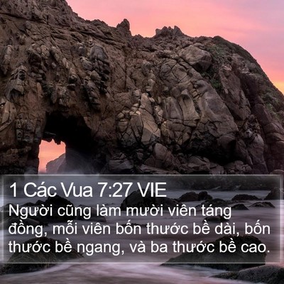 1 Các Vua 7:27 VIE Bible Verse Image