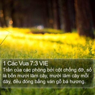 1 Các Vua 7:3 VIE Bible Verse Image