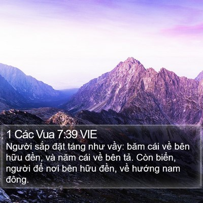 1 Các Vua 7:39 VIE Bible Verse Image