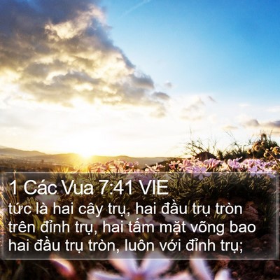 1 Các Vua 7:41 VIE Bible Verse Image