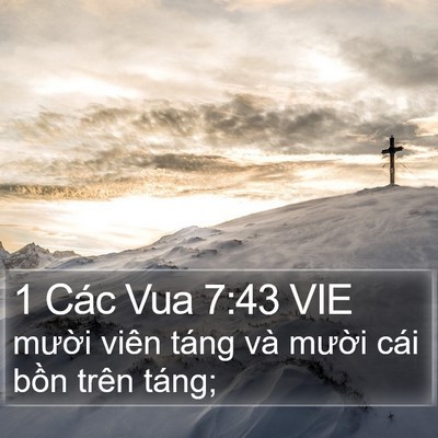 1 Các Vua 7:43 VIE Bible Verse Image