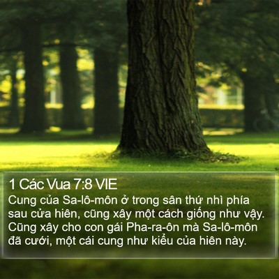 1 Các Vua 7:8 VIE Bible Verse Image