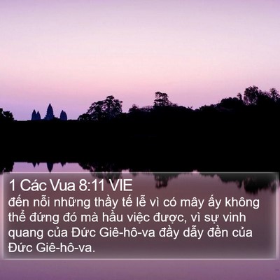 1 Các Vua 8:11 VIE Bible Verse Image