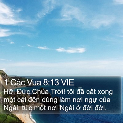 1 Các Vua 8:13 VIE Bible Verse Image
