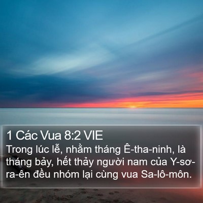 1 Các Vua 8:2 VIE Bible Verse Image