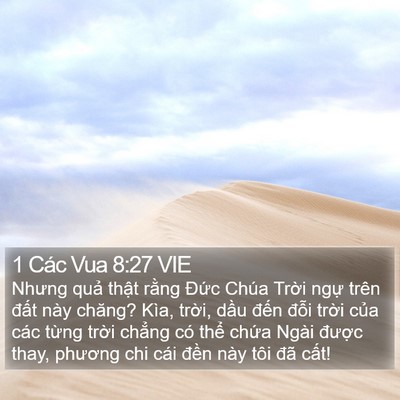 1 Các Vua 8:27 VIE Bible Verse Image