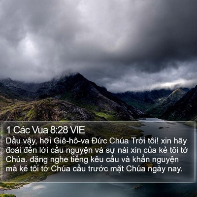 1 Các Vua 8:28 VIE Bible Verse Image