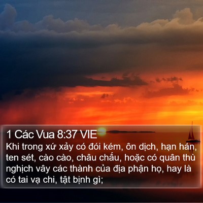 1 Các Vua 8:37 VIE Bible Verse Image