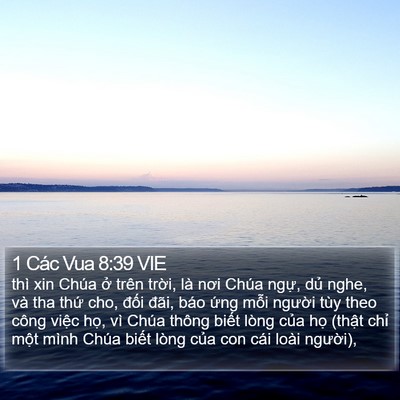 1 Các Vua 8:39 VIE Bible Verse Image