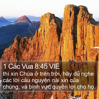 1 Các Vua 8:45 VIE Bible Verse Image