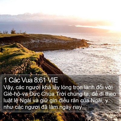 1 Các Vua 8:61 VIE Bible Verse Image