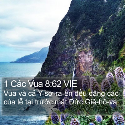 1 Các Vua 8:62 VIE Bible Verse Image