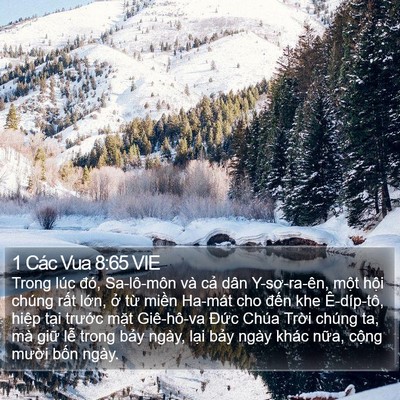 1 Các Vua 8:65 VIE Bible Verse Image