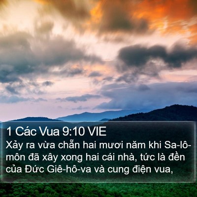 1 Các Vua 9:10 VIE Bible Verse Image