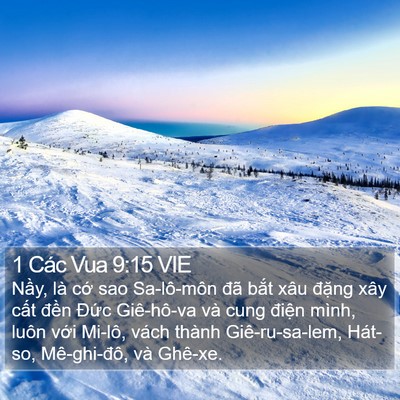 1 Các Vua 9:15 VIE Bible Verse Image