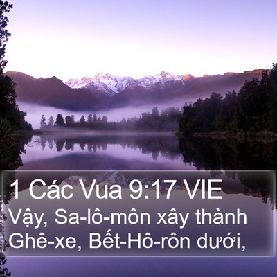 1 Các Vua 9:17 VIE Bible Verse Image