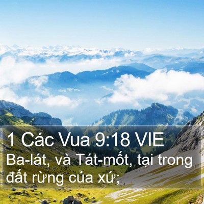 1 Các Vua 9:18 VIE Bible Verse Image