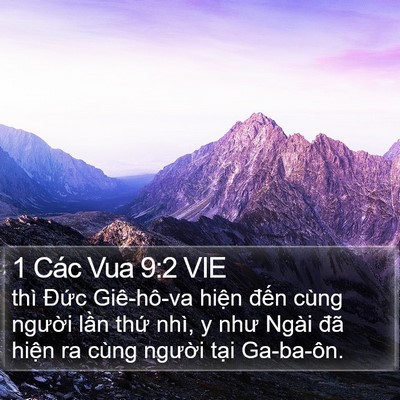 1 Các Vua 9:2 VIE Bible Verse Image