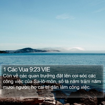 1 Các Vua 9:23 VIE Bible Verse Image