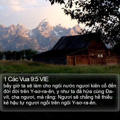 1 Các Vua 9:5 VIE Bible Verse Image