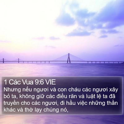 1 Các Vua 9:6 VIE Bible Verse Image