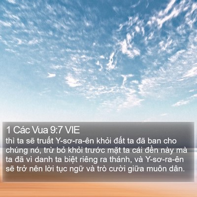 1 Các Vua 9:7 VIE Bible Verse Image