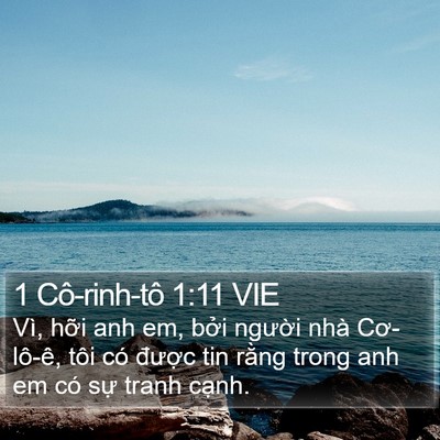 1 Cô-rinh-tô 1:11 VIE Bible Verse Image