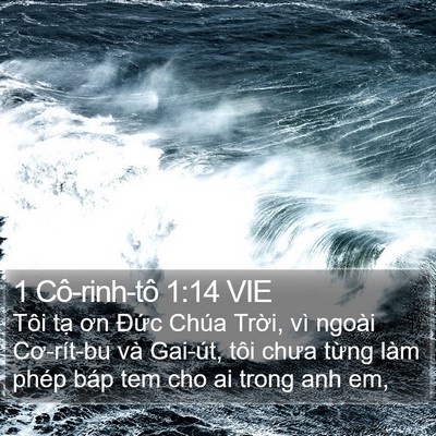 1 Cô-rinh-tô 1:14 VIE Bible Verse Image