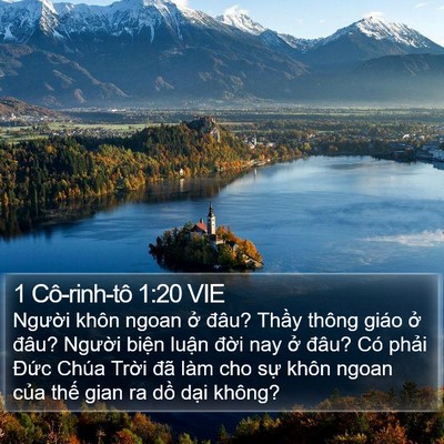1 Cô-rinh-tô 1:20 VIE Bible Verse Image