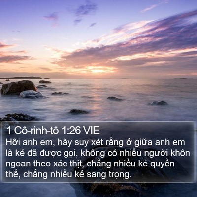 1 Cô-rinh-tô 1:26 VIE Bible Verse Image
