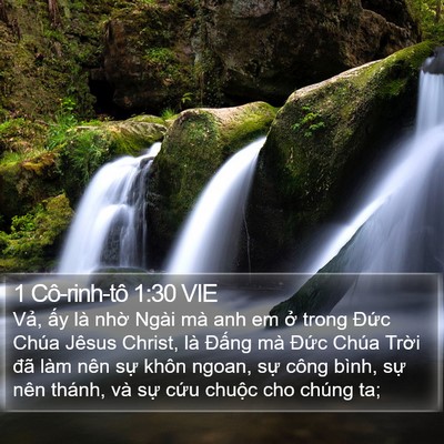 1 Cô-rinh-tô 1:30 VIE Bible Verse Image