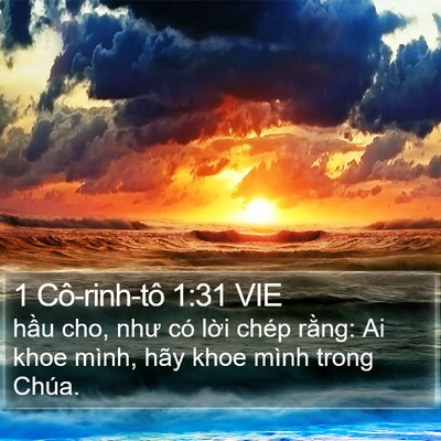 1 Cô-rinh-tô 1:31 VIE Bible Verse Image