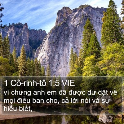 1 Cô-rinh-tô 1:5 VIE Bible Verse Image