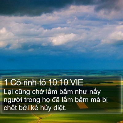 1 Cô-rinh-tô 10:10 VIE Bible Verse Image