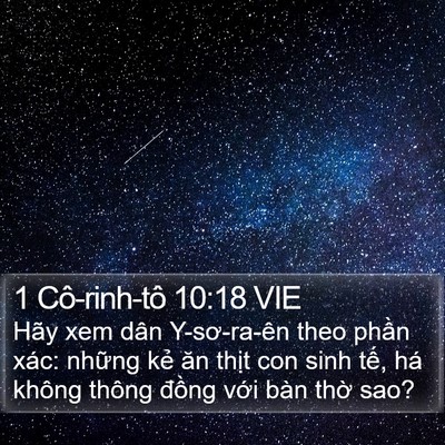 1 Cô-rinh-tô 10:18 VIE Bible Verse Image