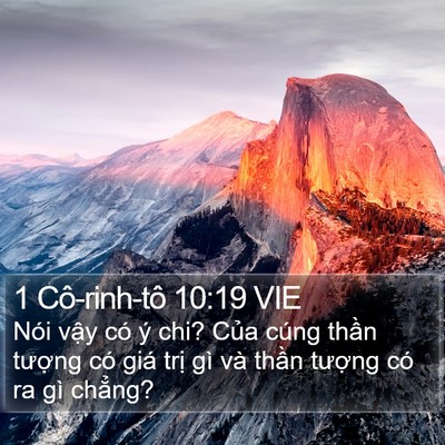 1 Cô-rinh-tô 10:19 VIE Bible Verse Image