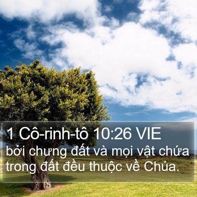 1 Cô-rinh-tô 10:26 VIE Bible Verse Image